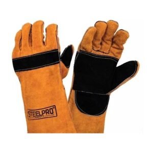 Guante Soldador Naranjo, negro Kevlar reforzado, Steelpro