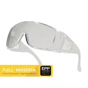 Es compatible con otros elementos de protección como cascos y protectores auditivos, gracias a sus patillas extraplanas.