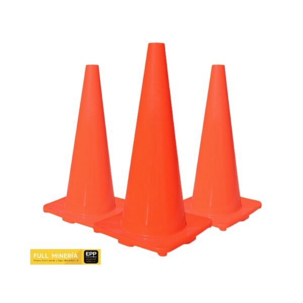 Cono de Señalización Vial de 90 cm con Base