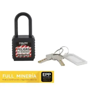 Candado grillete nylon corto steelpro
