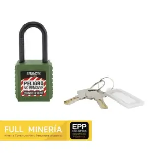 Candado grillete nylon corto steelpro