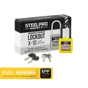 Candado Grillete Nylon Steelpro