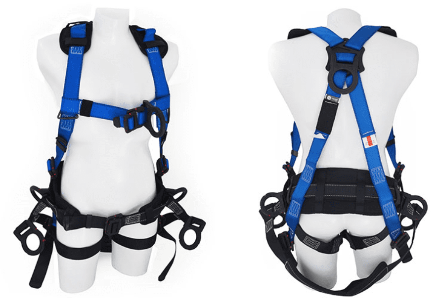 Arnés multipropósito dieléctrico con faja lumbar 6 argollas